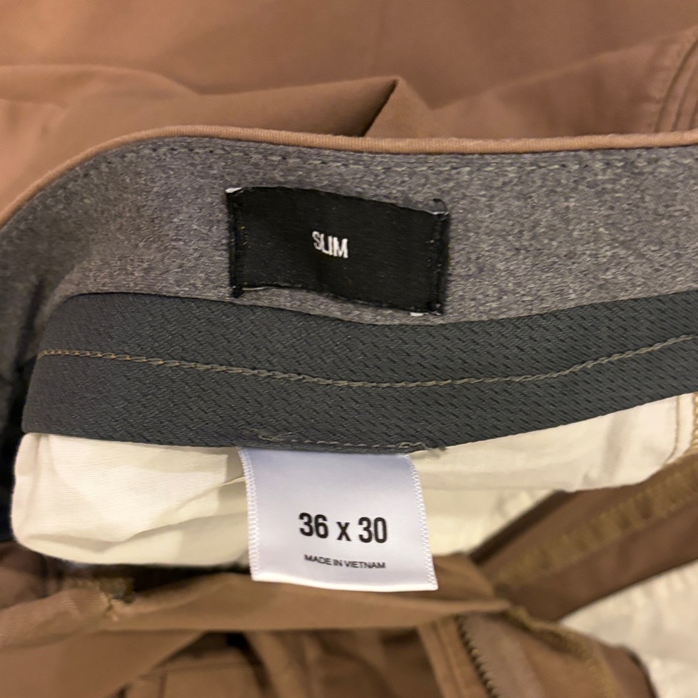 Express Slim Fit Chinos in Brown